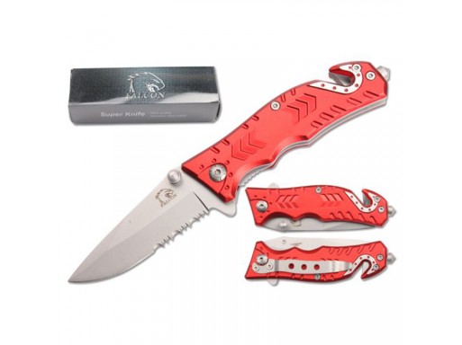 Falcon 6 1/4" Spring Assisted Pocket Knife KS9016RD